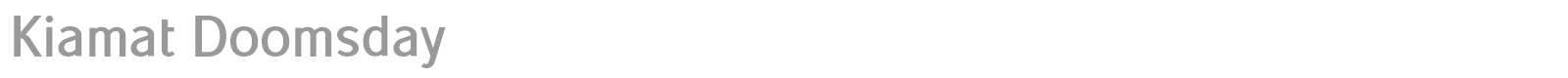 Kiamat Doomsday font preview